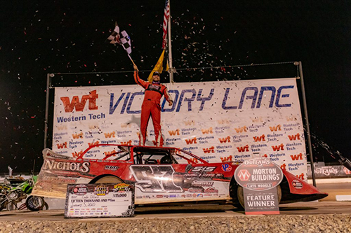 Dillard Gets First World of Outlaws Win at Vado Speedway Park