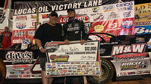 Bailes Wins Cherokee Lucas Oil Race